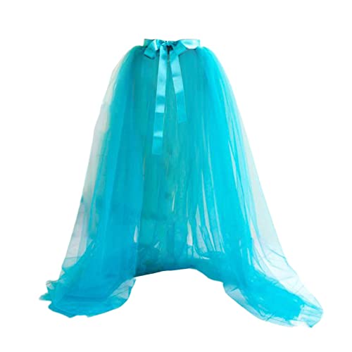 Harilla Rock Damen-Langrock, Damen-Tüllrock, A-Linien-Maxirock mit elastischer hoher Taille, Reifrock-Petticoat mit Gummizug und Spitze, Abendkleid,...