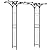 Giantex Garden Arch Trellis, Wedding Arbor for Ceremony Party, 79''W x 81''H, Metal Garden Arbor for Climbing Plants Rose, Outdoor Archway Pergola for Lawn Pathway Patio Backyard Decoration