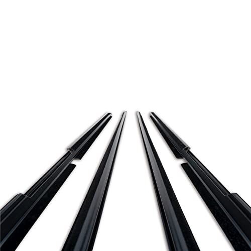 Fomiuzy Car Outer Window Molding Sweep Felt Trim Seal Weatherstrip Kit Compatible With Toyota 4Runner 2003-2009 Replaces 68161-35060 68162-35060 68163-35030 68164-35030 #TOP1