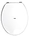 BM 4106 Copriwater Sedile Tavoletta WC Universale Coperchio Toilet Seat Bagno in legno MDF Bianco, Misura Standard Fissaggio dal Basso Cerniere Incluse in Acciaio