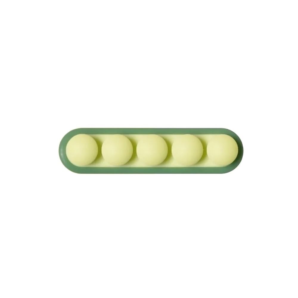 Sunrrafck Green 2Pcs Desktop Fixed Pea Wire Organizer Storage Hub Self-Adhesive Winder Data Office Desk Management Folder(Green)