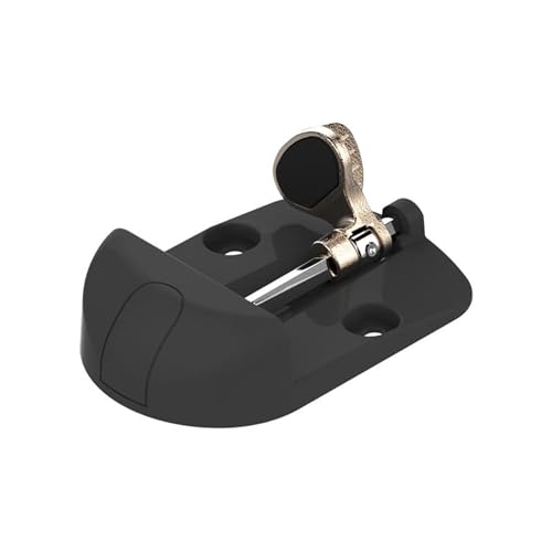 Sabot de Portail polyamide noir avec Basculeur épaisseur 30 à 85 mm - Hauteur 40 mm - Butée d'arrêt pour portail battant manuel et motorisé - Fabrication française - Sabot à Tourniquet