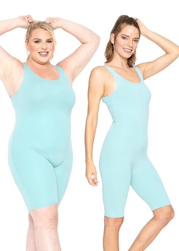 Image of STRETCH IS COMFORT Teamwear Women's Regular and Plus Size Cotton Tank Unitard