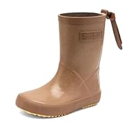 Bisgaard Girls' Fashion Rain Boot, Brown Glitter, 7 UK Child