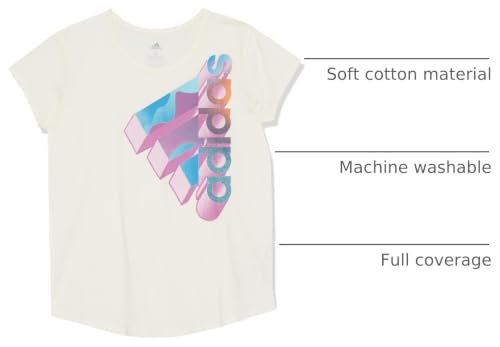 Image of Adidas Girls Short Sleeve Graphic Tee