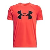 Under Armour Boys Tech Big Logo Short Sleeve T-Shirt, (628) Beta / / Black, X-Small