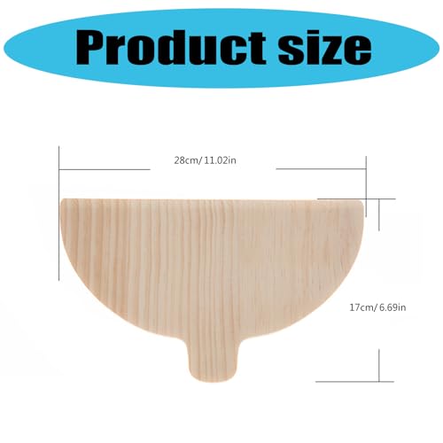 Tablas para pizza de madera con diseño semicircular elegante: accesorios selectos de cocina 6