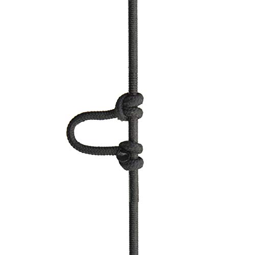 MILAEM Archery Compound Bow String Release D Loop Rope Hunting Accessories (Black) - Image 3