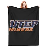 UTEP Miners Ultra-Soft Micro Fleece Blanket Soft Comfortable Flannel Blanket-40 X30