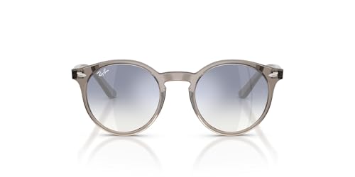 Ray-Ban (���C�o��) �T���O���X ���j�Z�b�N�X �t���[��/�g�����X�y�A�����g�O���[ (TRANSPARENT GREY) �����Y/�N���A���C�g�u���[�O���f�B�G���g�V���o�[�~���[ (CLEAR GRAD BLUE MIRROR SILVER) �����Y
