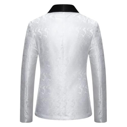 Men Cashew Flower Blazer Suit for Wedding Party Dress Red Blue Black Fashion Coat3