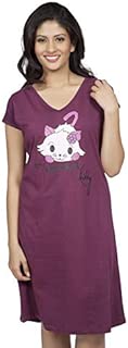 Clifton Women's Long Top Nightwear - Kitty