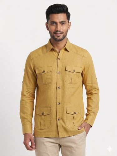 Image of Men's Hunting Shirt with 4 Pockets, Full Sleeves