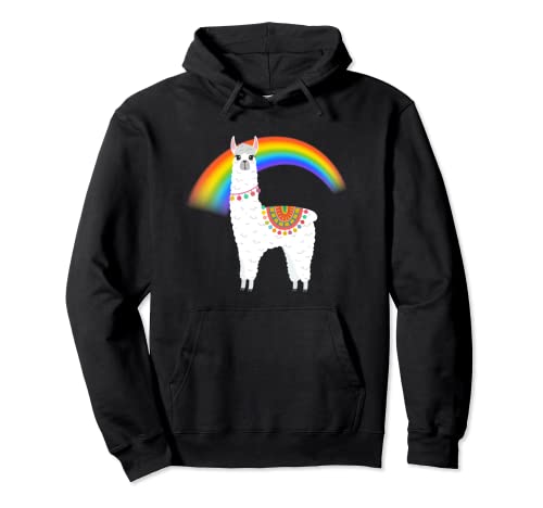 Alpaca Lama Support LGBTQ Ally Gay Pride Queer Pullover Hoodie