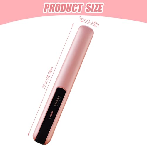Plancha de pelo mini portátil inalámbrica ajustable miniatura 6