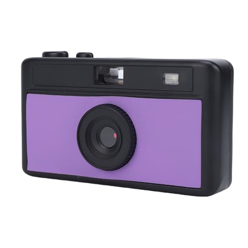 AKLOSIPY Cámara de 12 MP, Cámara Retro sin Espejo con Luz de Relleno, Pantalla a Color de 0,96 Pulgadas, Forma de de Película con Visor Físico para Fotografía de Viajes, Exterior