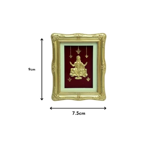 Image of EKA Divine Series Hanuman Ji - 24kt Gold Foil Blessing Tabletop | Vastu Positive Decor for Strength & Faith | Auspicious Gift for Hanuman Jayanti, Weddings & Celebrations (7.5 cm x 9 cm)