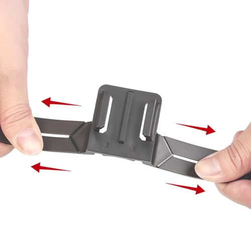 Image of LikeStar 3M Helmet Chin Mount Strap Compatible with All Go pro Hero 9 /8 /7 /6, SJCAM, Yi, DJI OSMO Action & Other Action Cameras, 180 Adjustable Heavy-Duty Stable Motorcycle Helmet Holder