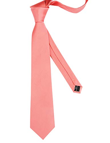 Image of GUSLESON Classic New 3.15 inch(8cm) Men's Solid Color Necktie Wedding Business Tie + Gift Box