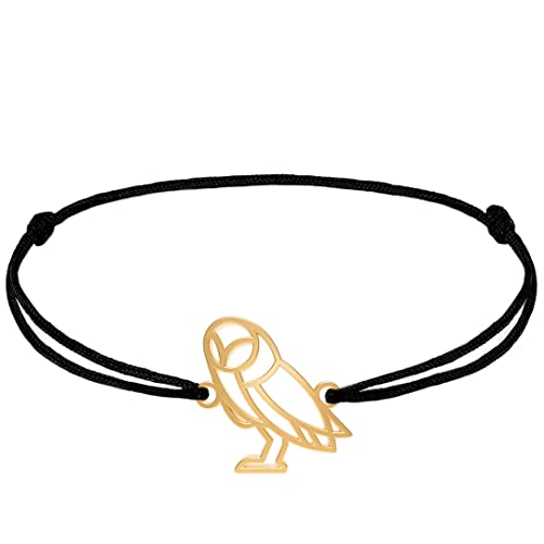 Bracelet chouette en étain artisanal : le cadeau idéal ajustable pour femme et homme