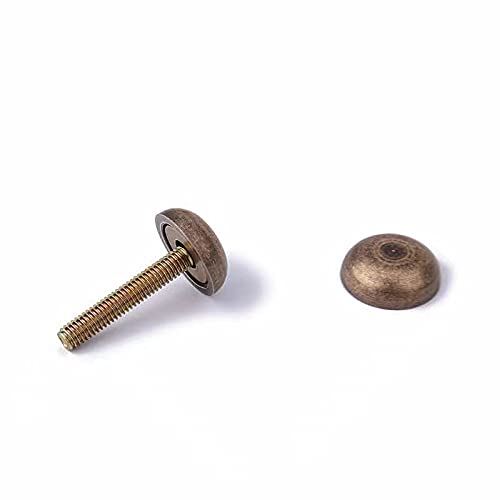 8Pcs Decorative Caps Cover Nails Copper Mirror Screws Sign Holder Advertising Nails Cap Fasteners Hardware Vintage Bronzed For Mirrors,Tea Tables, Wardrobes, Or Glass Furniture (15Mm) #TOP4