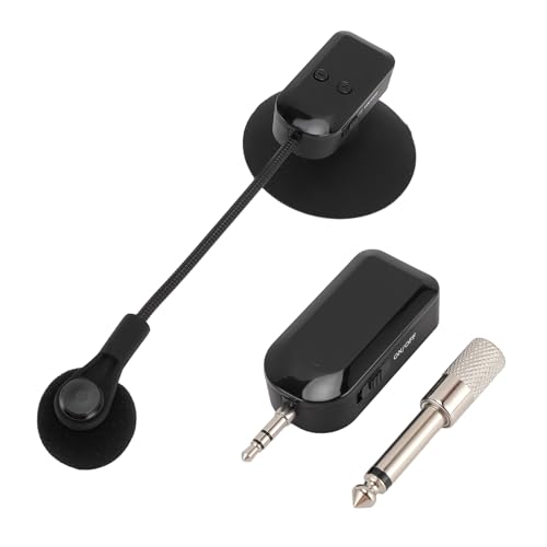 2.4G Instrument Pickup Microphone, Saxophone Microphone Pickup, HiFi 2.4G Instrument Mic System for Guitar Violin, with 40m Long Range Reception