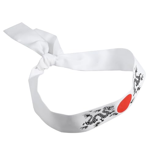 ROMISBABA Diadema Decorativa Samurái para Entrenamiento de Karate Japonés Tradicional Cómoda y Resistente para Disfraces y Uso Diario