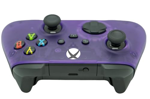 Image of ProControllers LLC Wireless Custom Controller Compatible with PC, Windows 10+, Series X /S & One (Series X /S Clear Purple)