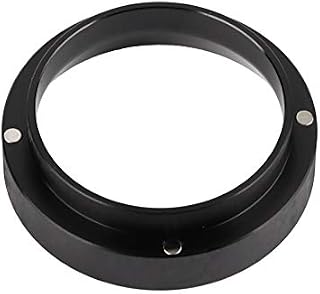 Espresso Dosing Funnel Aluminum Coffee Dosing Ring Replacement-for 58mm Portafilters (Black)