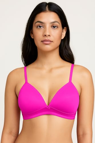 Image of Viola's Secret 6 Pack of Color Print T-Shirt Bras B Cup C Cup and D Cup