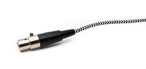 Cable de audio de 3m 3.5mm a conector mini XLR adaptador trenzado para sonido analógico 4