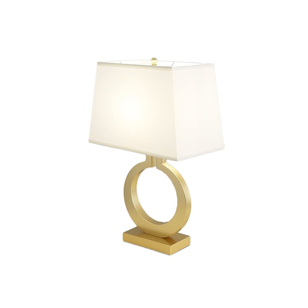Lámpara de mesa Lampada da tavolo con lampada da comodino in tessuto Lampada da comodino lampada da comodino in metallo adatto for soggiorno, camera da letto e ufficio dormitorio y sala de estar
