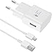 USB C Ladegerät Fast Charger mit Ladekabel 1,5m für Samsung Galaxy A17 A16 A15 A14 A56 A55 A54 A53 A36 A35 A26 A05s S22 S21 S20 S8+ S9+ S10+ S10e S9 S8, Android Handy Schnellladegerät Schnellladekabel