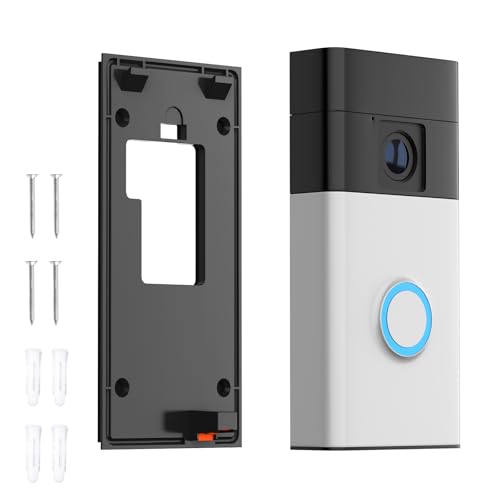 No-Drill Mount Compatible with Ring Battery Doorbell (2024 Release),Ring Doorbell Mounting Holder Bracket for Apartments Office Houses(1 Pack)