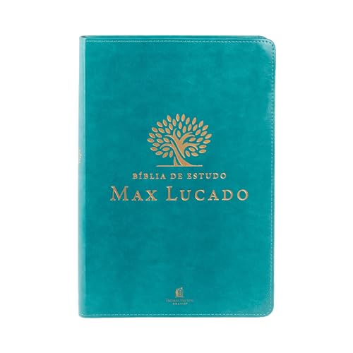 Bíblia de Estudo Max Lucado (NVI, capa em courosoft verde, Leitur...