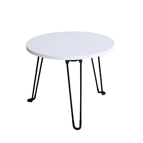 CHENJIU Round Vintage Wooden Coffee Table for Living Room Balcony Home