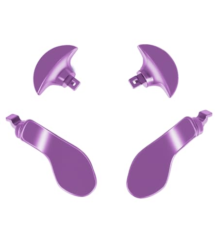 Ceozon Back Paddles for Ps5 Edge Controller Replacement Accessories 4 PCS Metal Back Buttons Paddle Purple