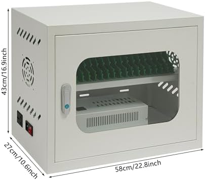 20 Unit Charging Cabinet for Cellphone Ideal for School, Office, Gym - 2