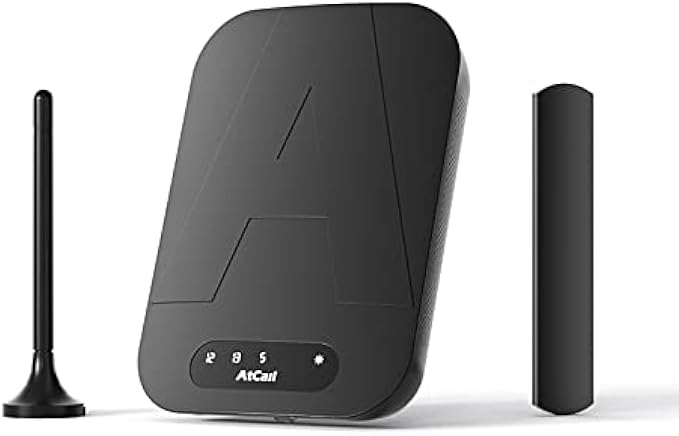 Cell Phone Booster for Vehicle Car Truck SUV, Band 12/17/5/13, Boosts AT&T Verizon T-Mobile 3G 4G LTE Car Cell Booster, Magnetic Roof Antenna, Vehicle Cell Phone Signal Booster FCC Approved