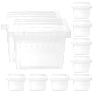 TINEASUR boîtes aérées transparentes de 7 cm, lot de 10
