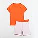 JZyangmei Active Boys Short Sets with Pocket Breathable Swim Set Quick Dry Kids Short Sleeve Workout Basketball Swimwear Sets Neno Orange Size 7