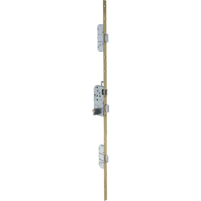 Serrure multipoint bronze gauche à fouillot Clé I Axe à 50 mm Trilock 5000 A2P* Vachette