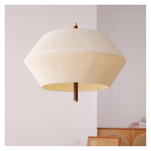 Lustre en corde chanvre suspendu luminaire LED salon salle à manger