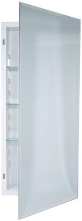 Jensen 868P34WHG Frameless Horizon Collection Single Door Recessed Cabinet, 36-Inch High 4-1/2-Inch Depth