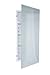 Jensen 868P34WHG Frameless Horizon Collection Single Door Recessed Cabinet, 36-Inch High 4-1/2-Inch Depth