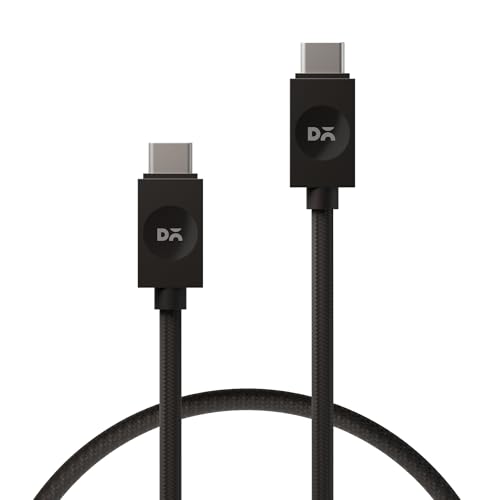Image of DailyObjects POP 100W Kevlar Core Magnetic Charging Cable | USB Type-C| Fast Charging, 480Mbps Data Transfer | Compatible with Android & iOS Smartphones, Earphones, Tablet /Ipads, Macbook - Black