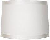 Brentwood White Fabric Drum Shade 13x14x10 (Spider)