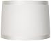Brentwood White Fabric Drum Shade 13x14x10 (Spider)