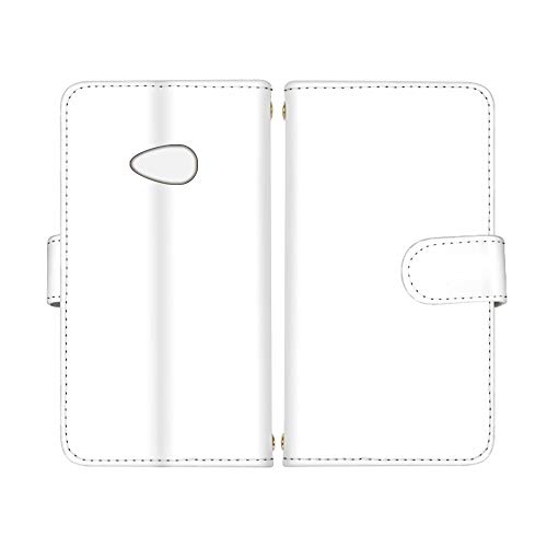 スマ通 Android One 507SH 対応 ケース スマホケース 手帳型 カバー 無地 本革 カラフル シンプル アンドロイド ワン用 (パープル) color-001