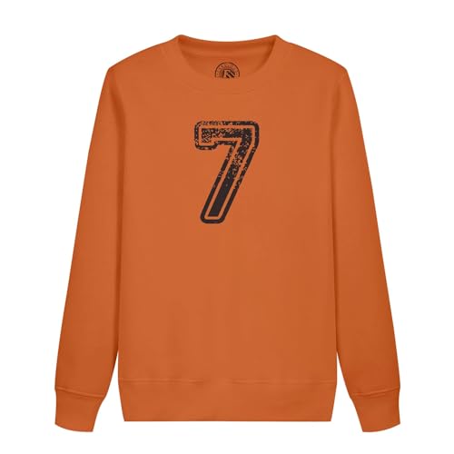 Sweat enfant maillot 7 noir respirant football basketball